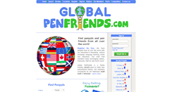 Desktop Screenshot of globalpenfriends.com